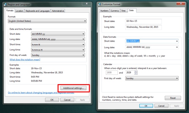 How To Set A Custom Date Format In Windows