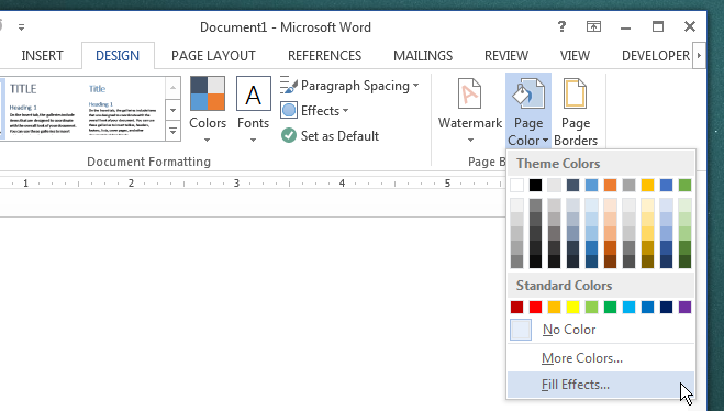 How To Add A Full Page Background To An MS Word Document