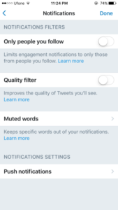 How To Enable/Disable The Quality Filter For Your Twitter Timeline