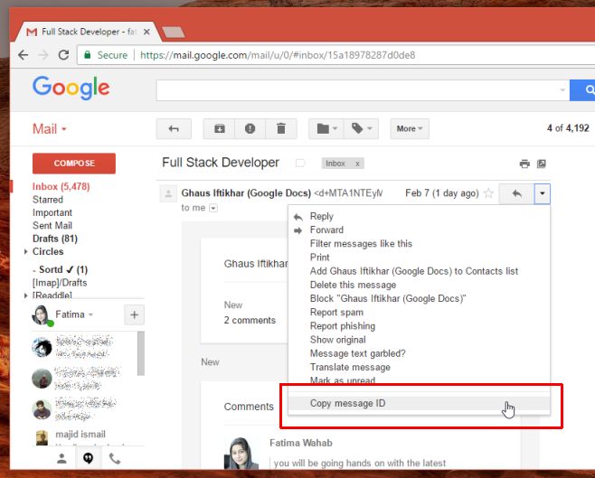 How To Find The Message ID For A Gmail Email Chrome 