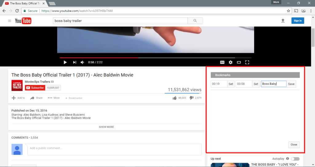 How To Add Bookmarks To A YouTube Video [Chrome]