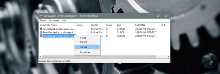 How To View And Clear The Printer Queue In Windows 10