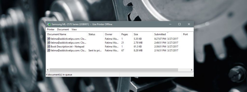 How To View And Clear The Printer Queue In Windows 10