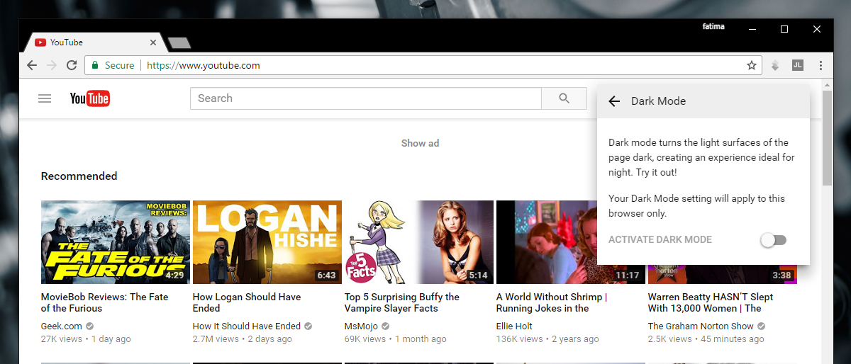 How To Enable The Dark Theme On YouTube