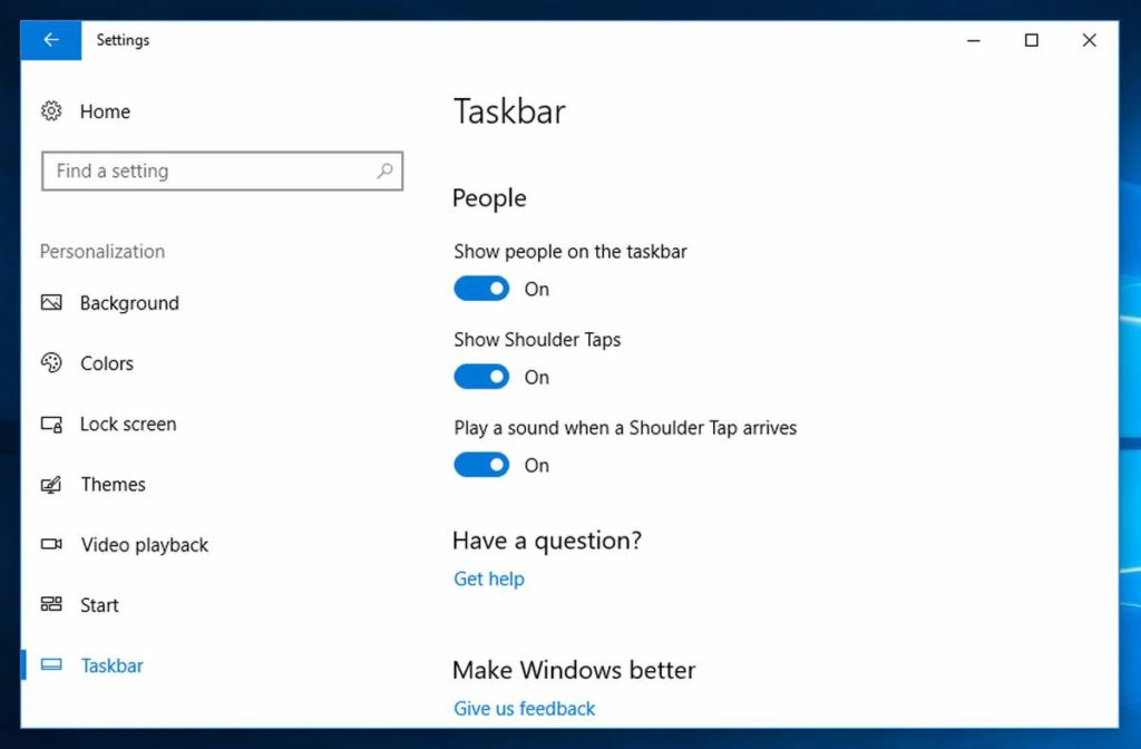 People bar windows 10 что это