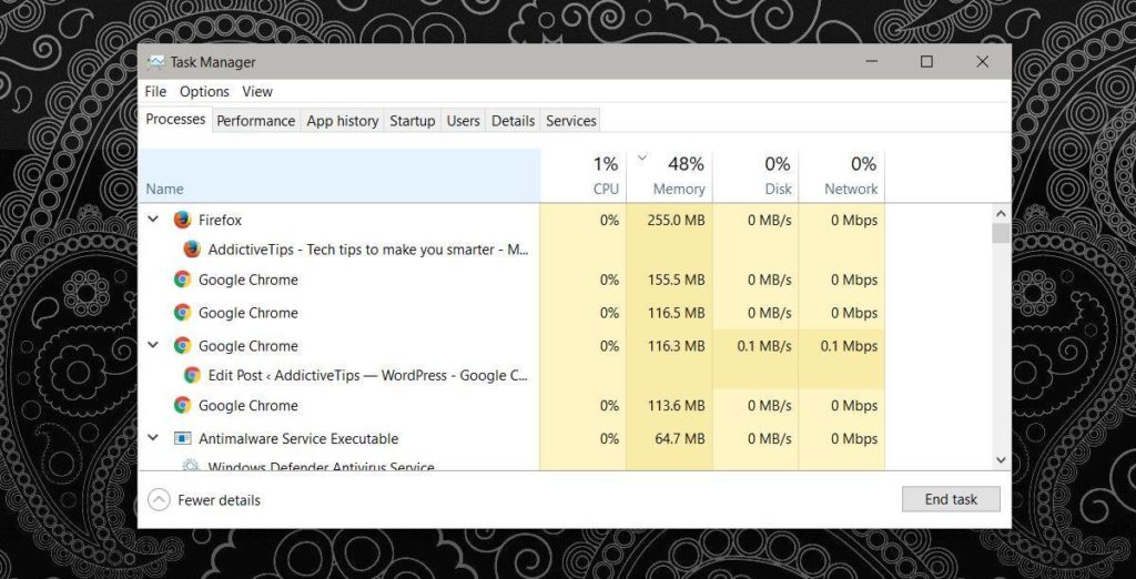 How To Find A Tab With High CPU Usage On Chrome And Firefox