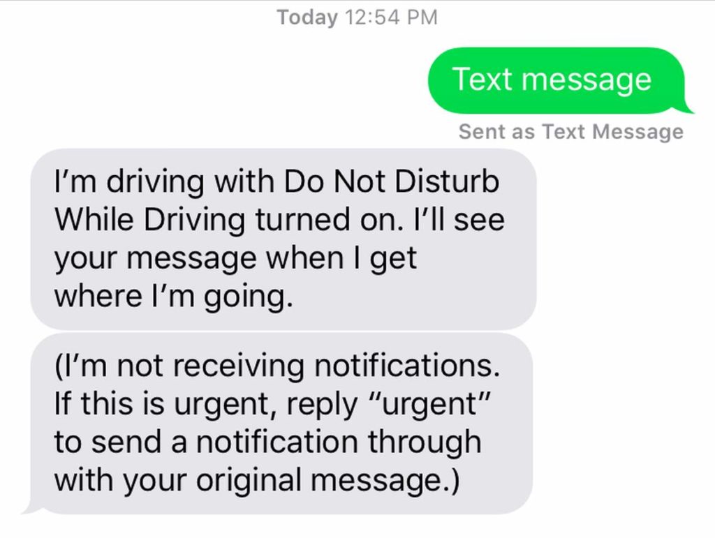 How To Set A Custom Do Not Disturb While Driving Auto Reply In iOS 11