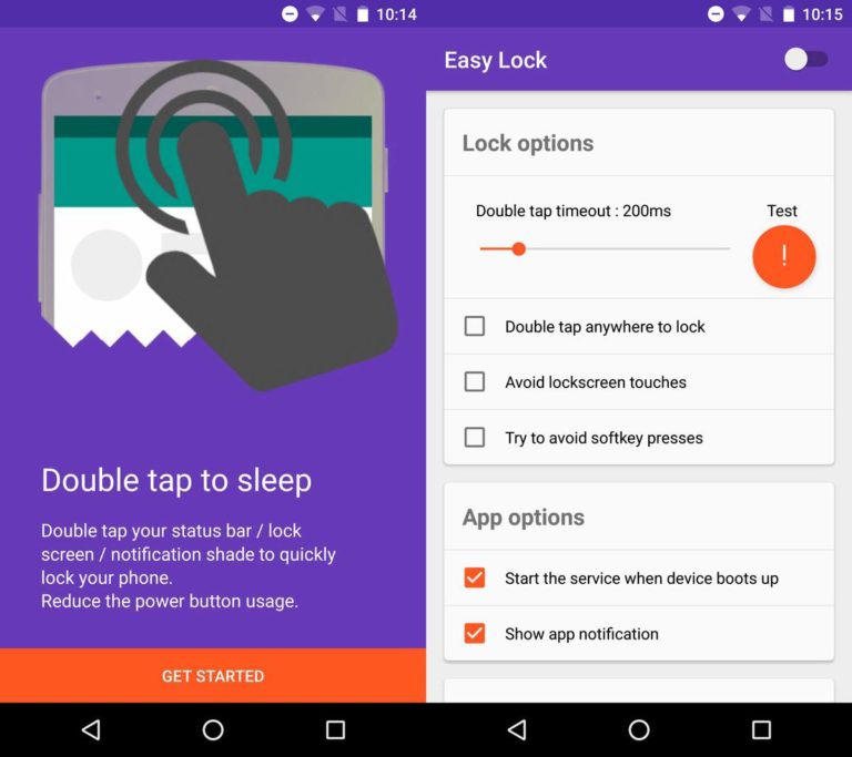 double tap screen lock app for android