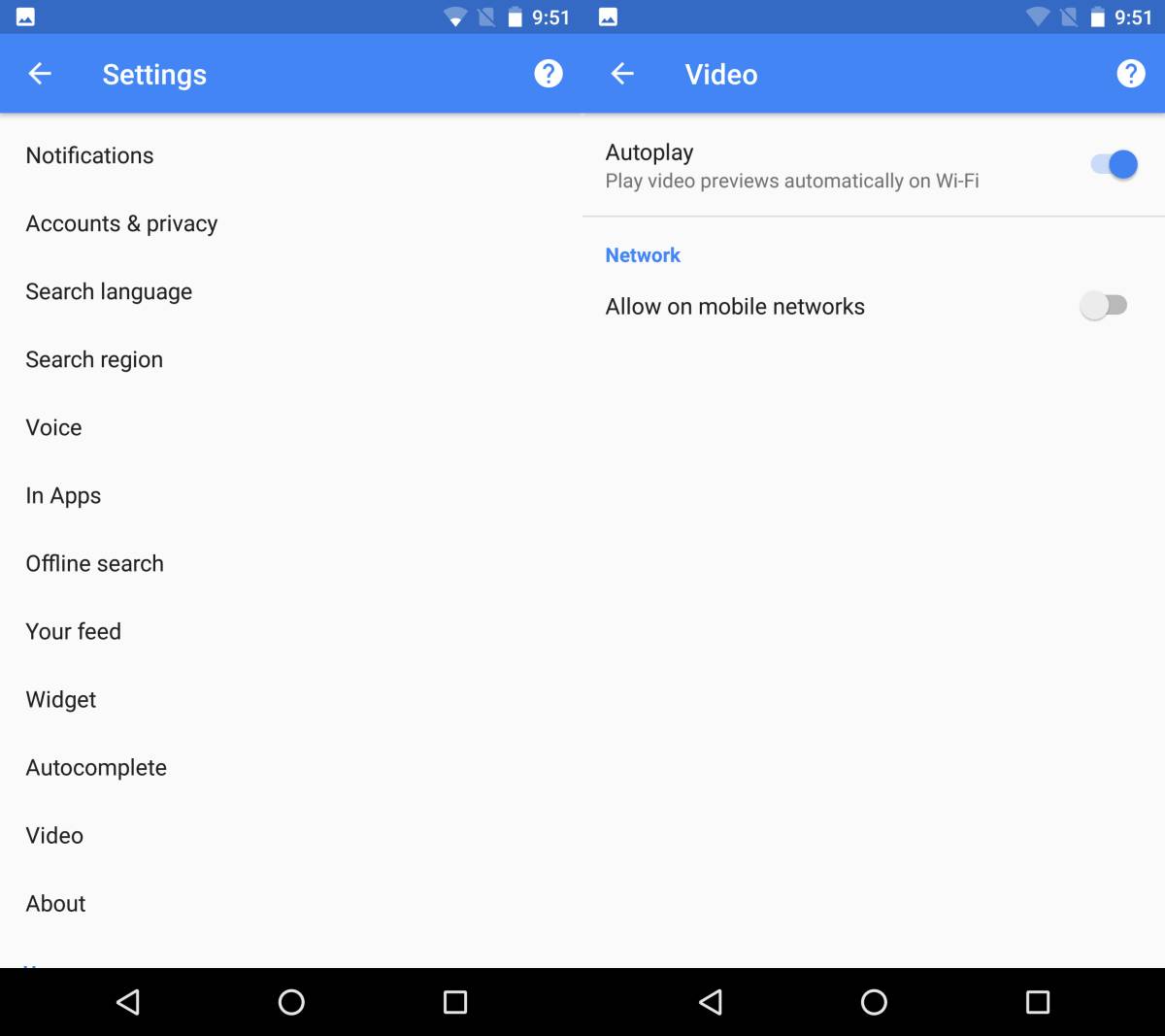 Como parar o autoplay de vídeos na pesquisa Google no Android