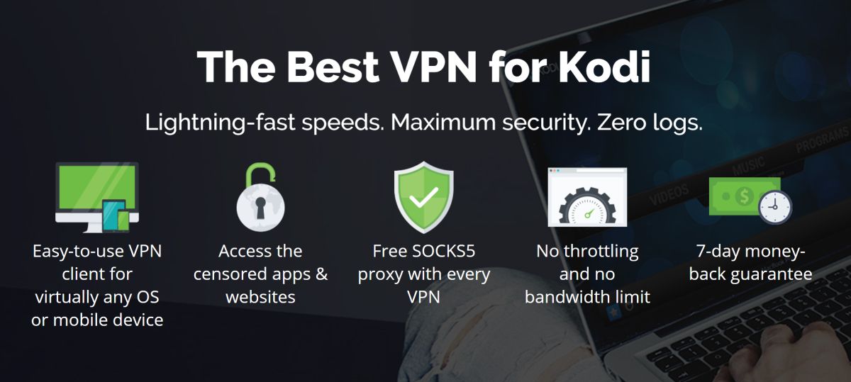 IPVanish - best vpn for Kodi