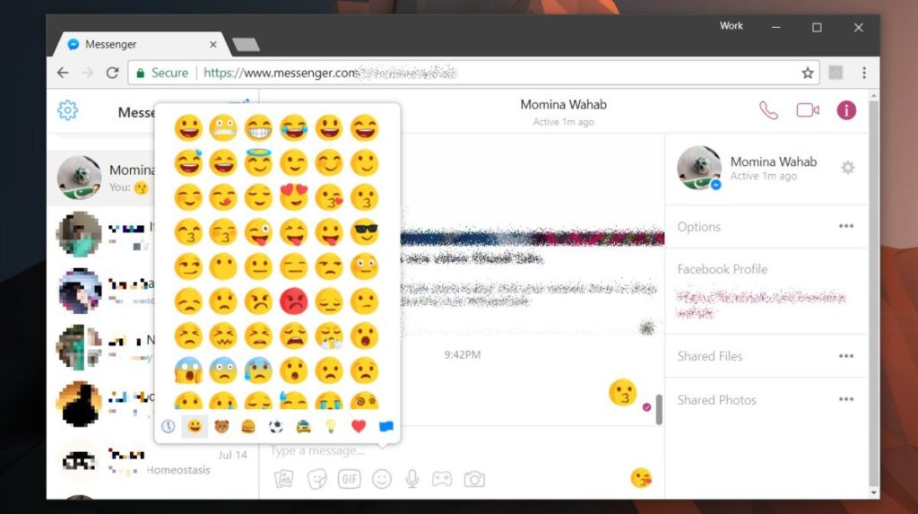 Get The Slack Emoji Bar In Facebook Messenger