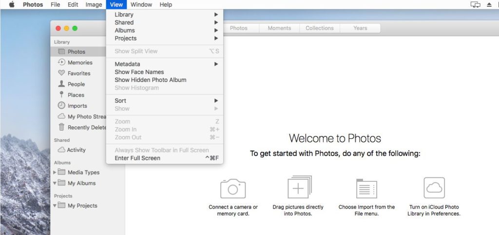 How To Show/Hide Photos In The Photos App In macOS