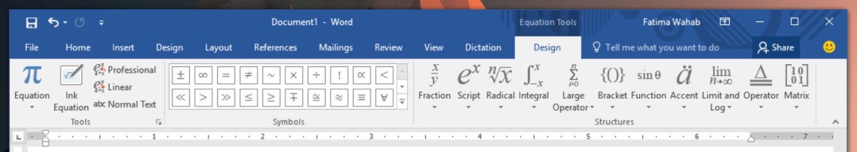 microsoft word equation editor limit