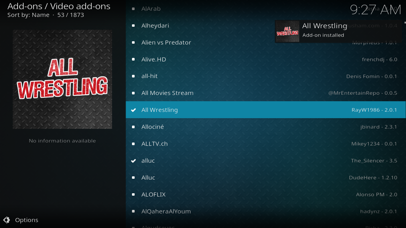 Wwe addon store kodi