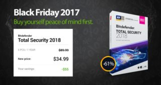 Bitdefender TOTAL Security 2018 - Black Friday Deals