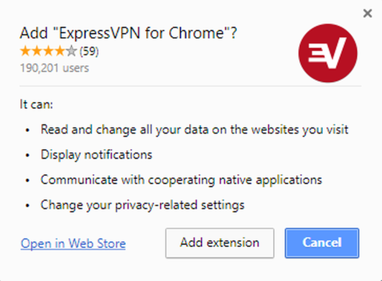 google chrome exprevpn