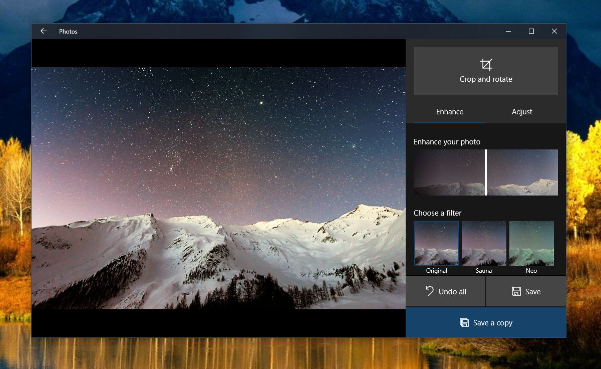 How To Enhance Images In The Photos App In Windows 10