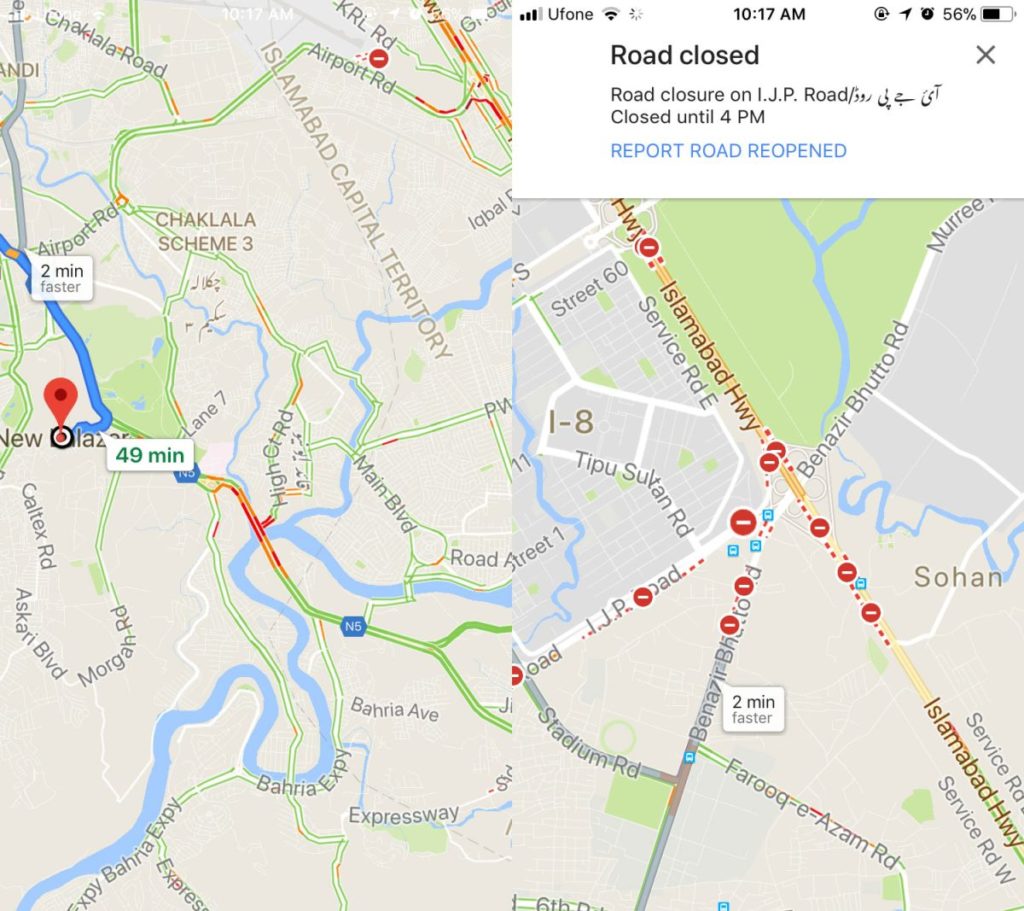 How To View Blockades And Traffic Jams In Google Maps