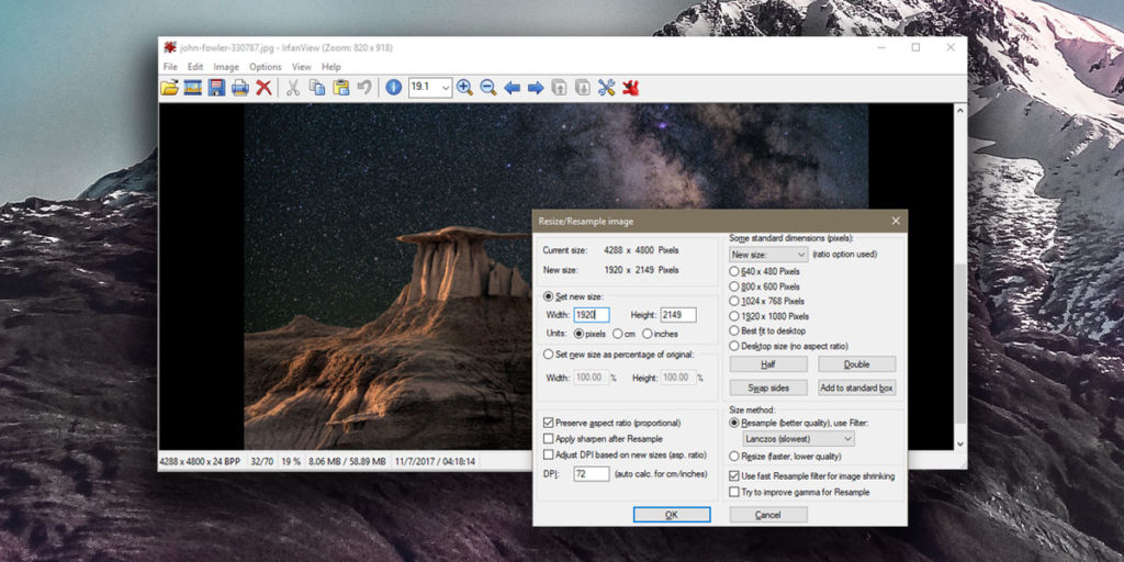 How To Resize An Image To A Desktop Wallpaper