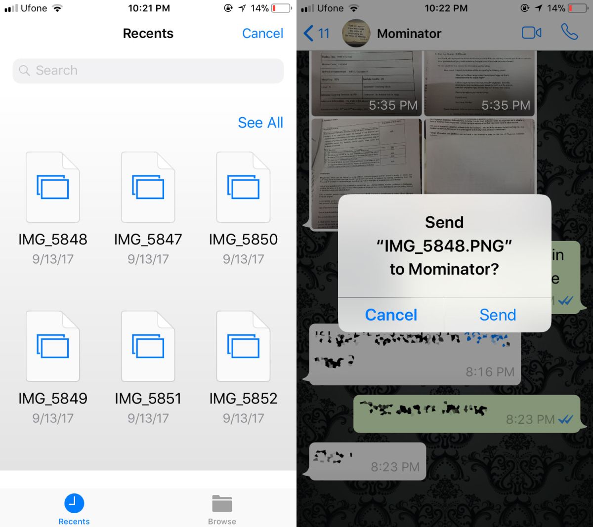 send uncompressed photos whatsapp iphone