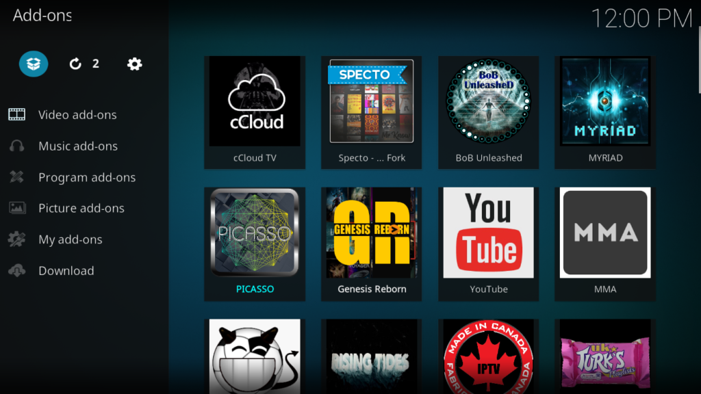 cCloud TV Add-on For Kodi -- Installation And Guided Tour