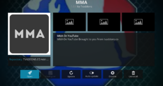 MMAStreams Add-on Info