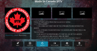 Made in Canada IPTV Information Screen