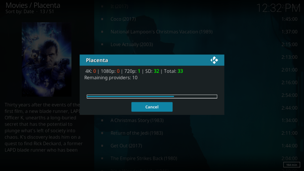 Placenta Kodi Add-on, The Latest Exodus Fork