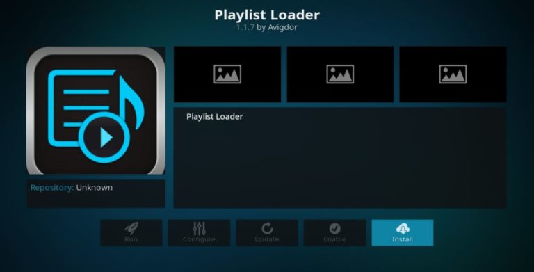 kodi playlist loader cooking channel