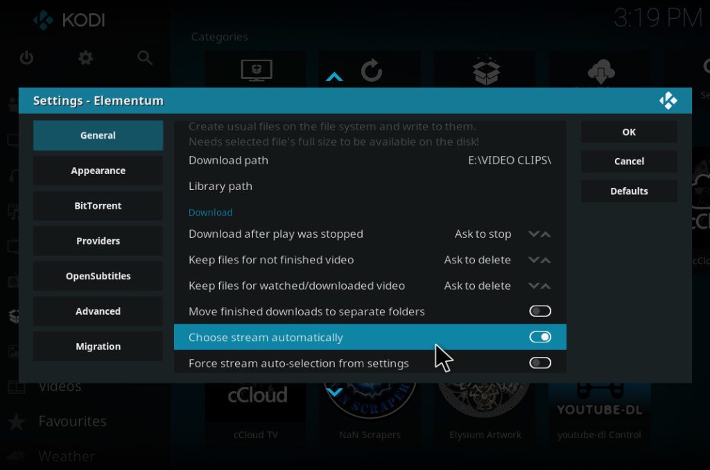 Elementum Kodi Add-on: Download Movies and TV Shows on Kodi