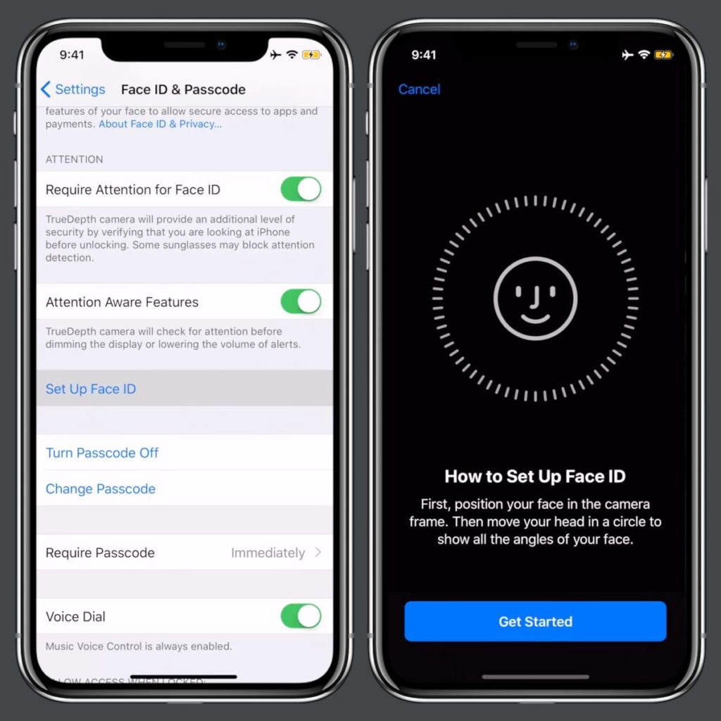 how to set face id for facebook on iphone ios 15