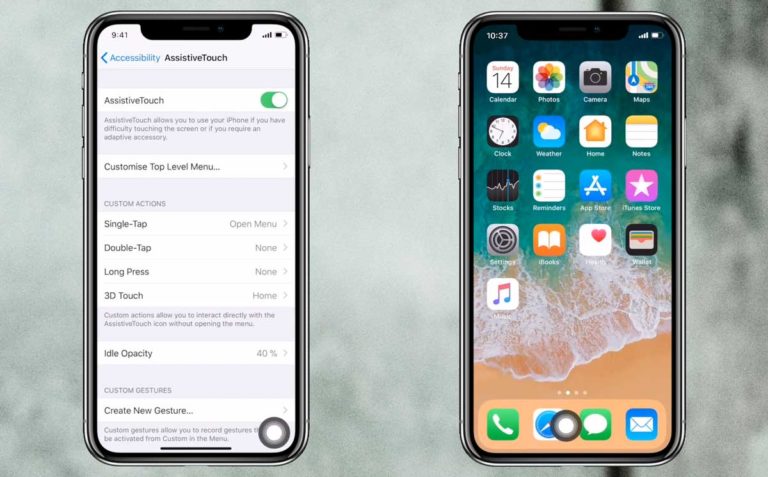 How To Get A Virtual Home Button On IPhone X   Home Button Iphone X 768x477 