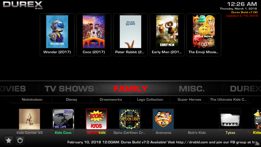 The Durex Build For Kodi Installation And Guided Tour