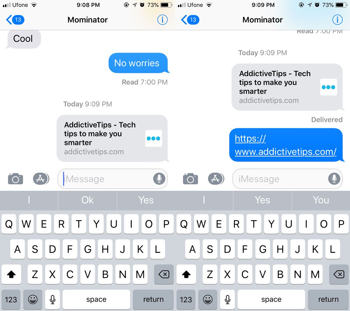 Как отключить предварительный просмотр ссылок в iMessages на iOS - My Road