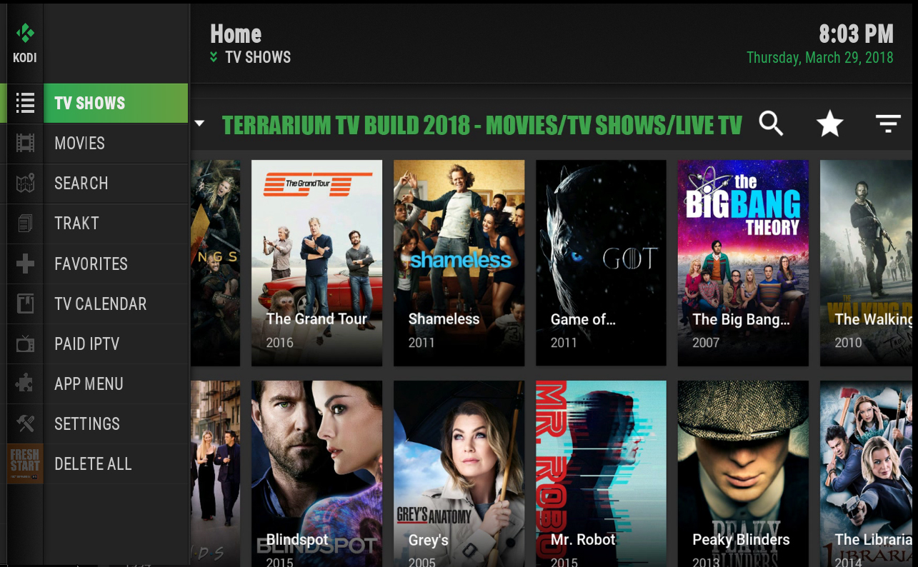 what is the terrarium tv app