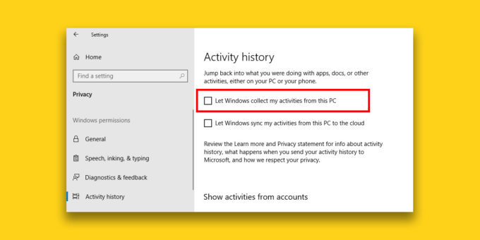 How To Disable Timeline In Windows 10