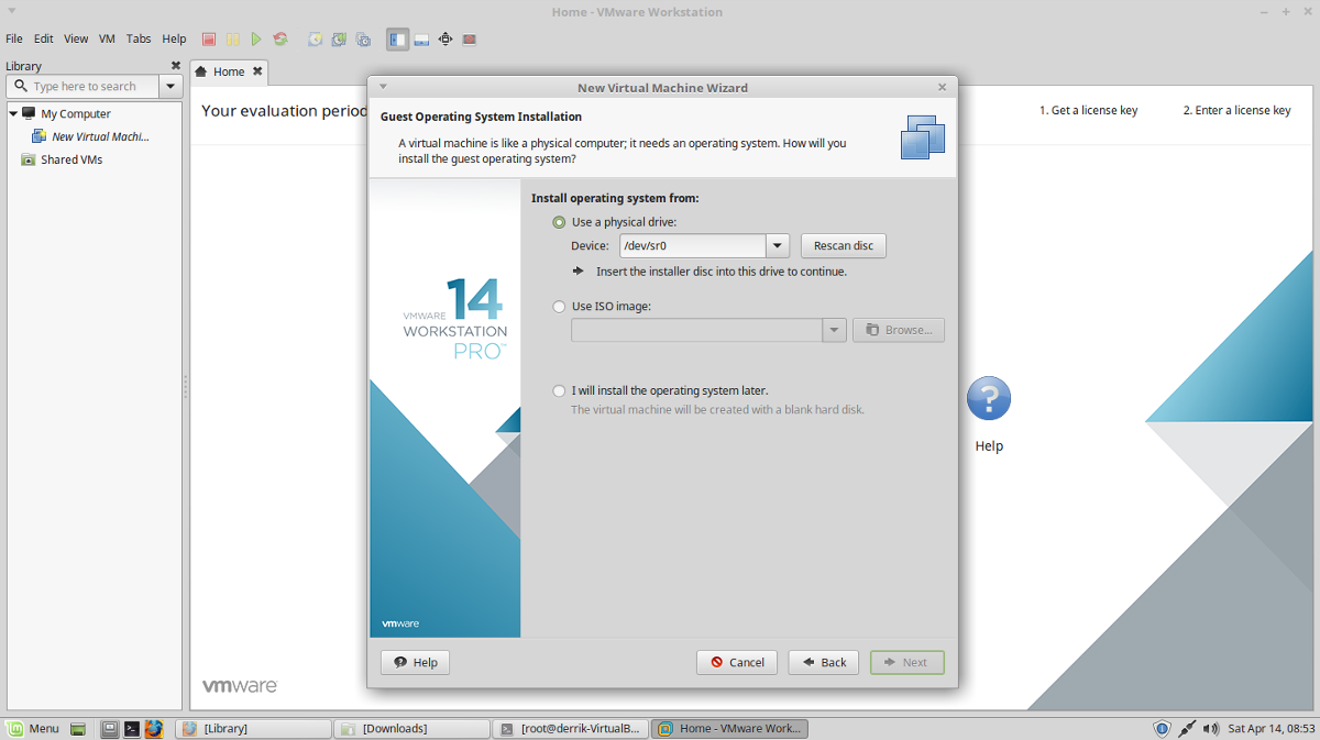 download linux iso file for vmware