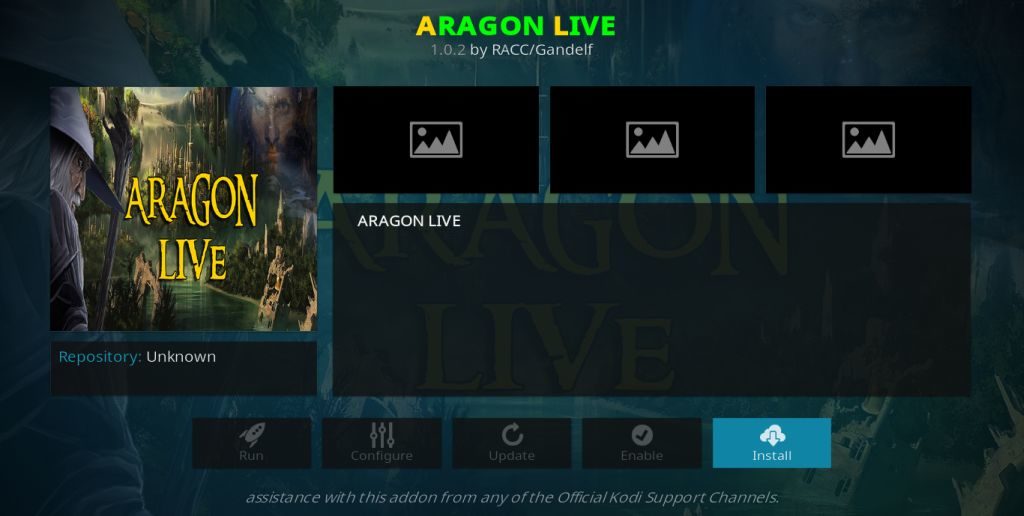 Aragon Live Kodi Addon - Watch Live IPTV with Kodi