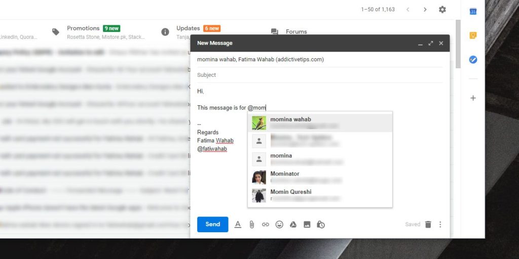How To Mention People In Gmail