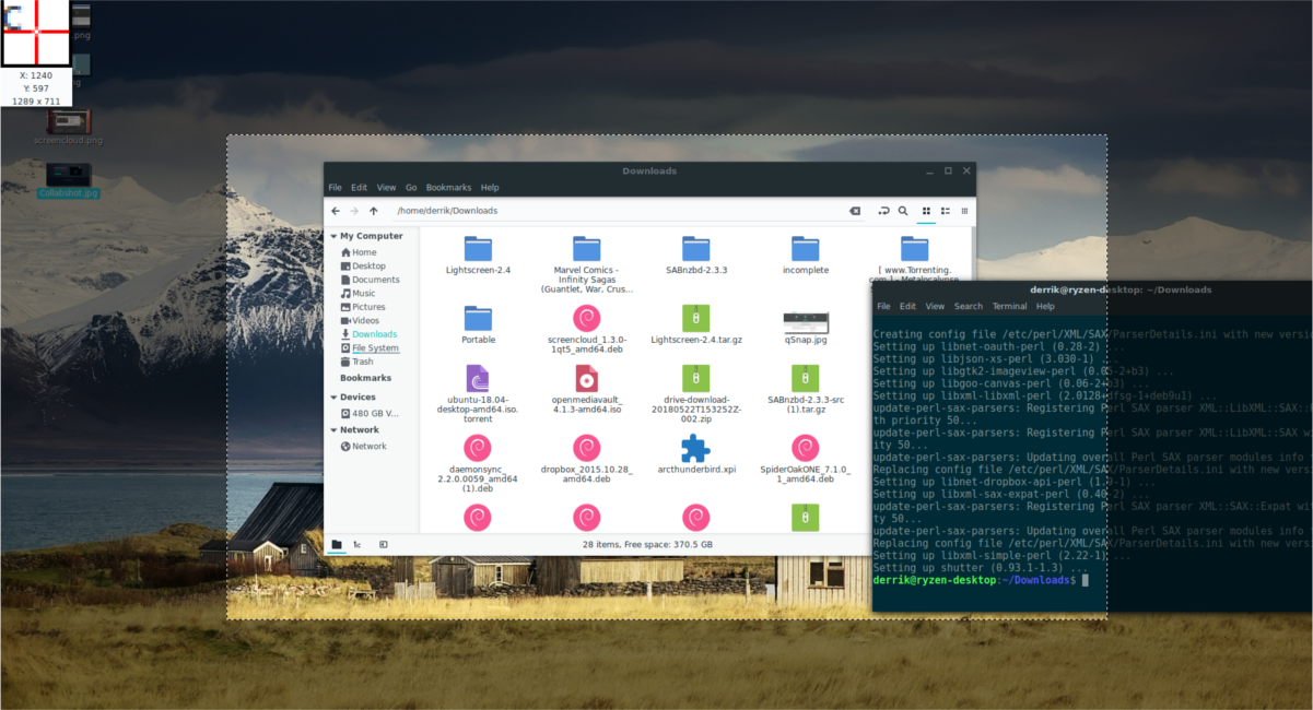 linux operating system screenshots
