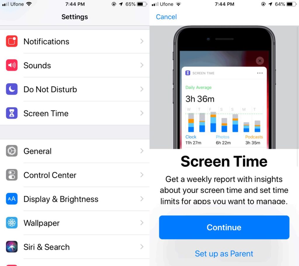 how to set total screen time limit on iphone