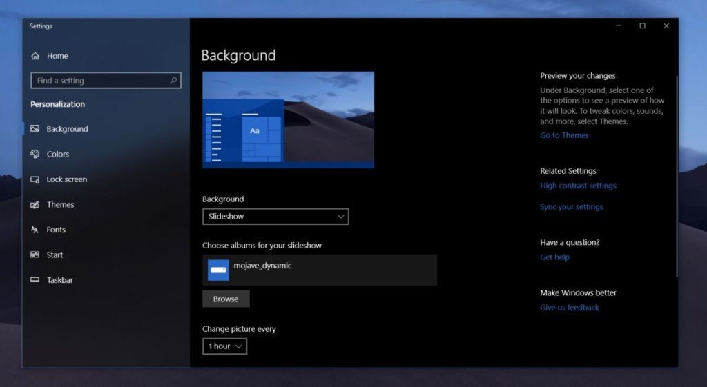 How To Get The New macOS Mojave Dynamic Wallpaper On Windows 10