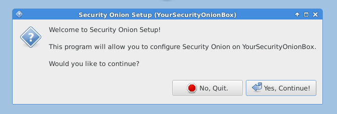 Security Onion Setup Wizard