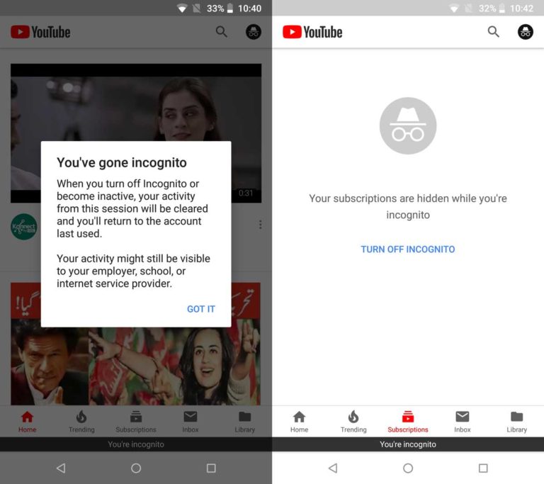 How To Use YouTube Incognito Mode On Android