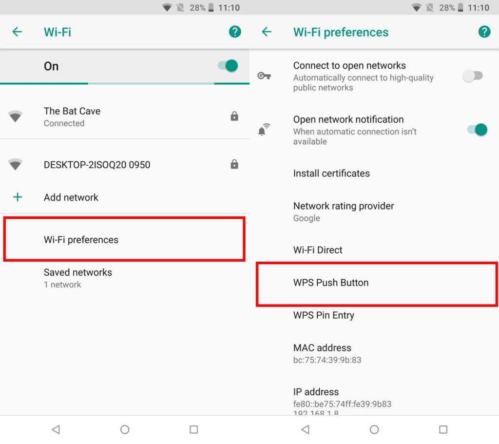 How To Connect To A WiFi Network Using WPS On Android