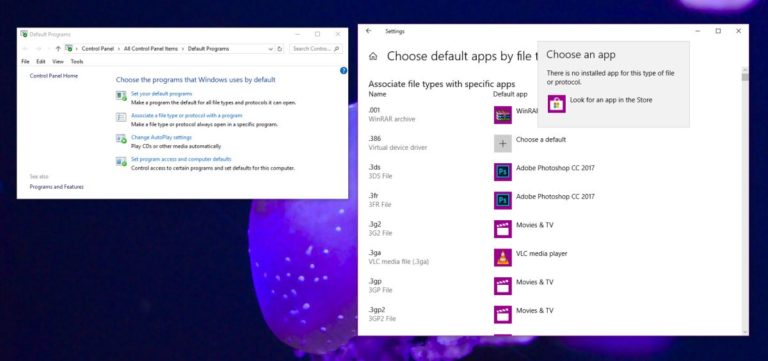 How To Set A Default App By File Type On Windows 10 1803