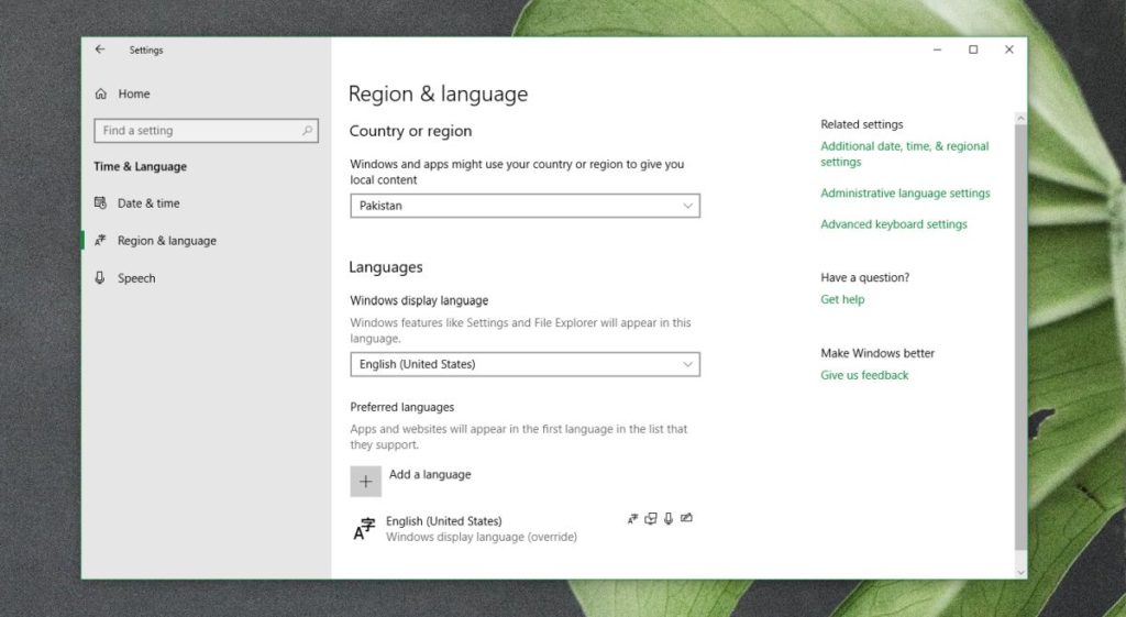 How To Change Your Location & Language Settings On Windows 10