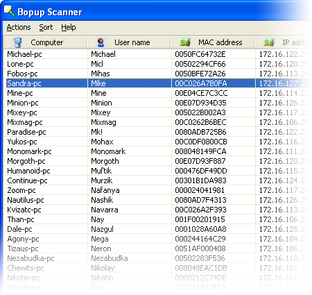 BopUp Scanner Screenshot