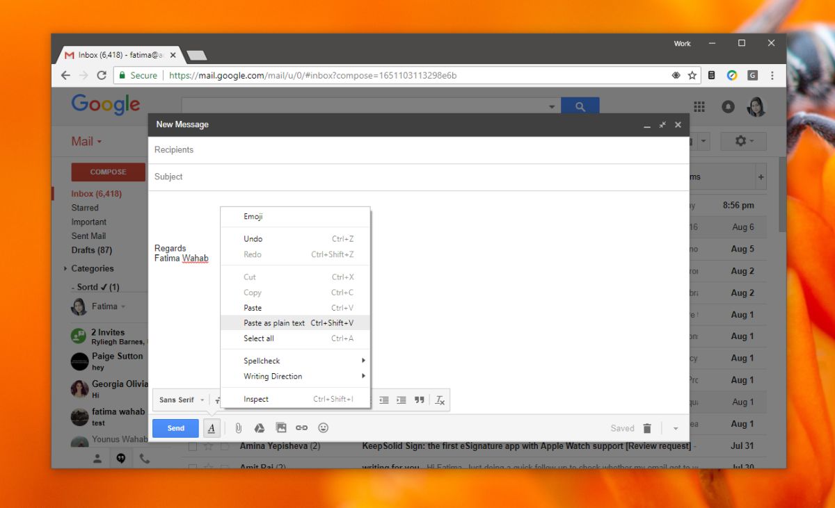 How To Clear Text Formatting In Gmail