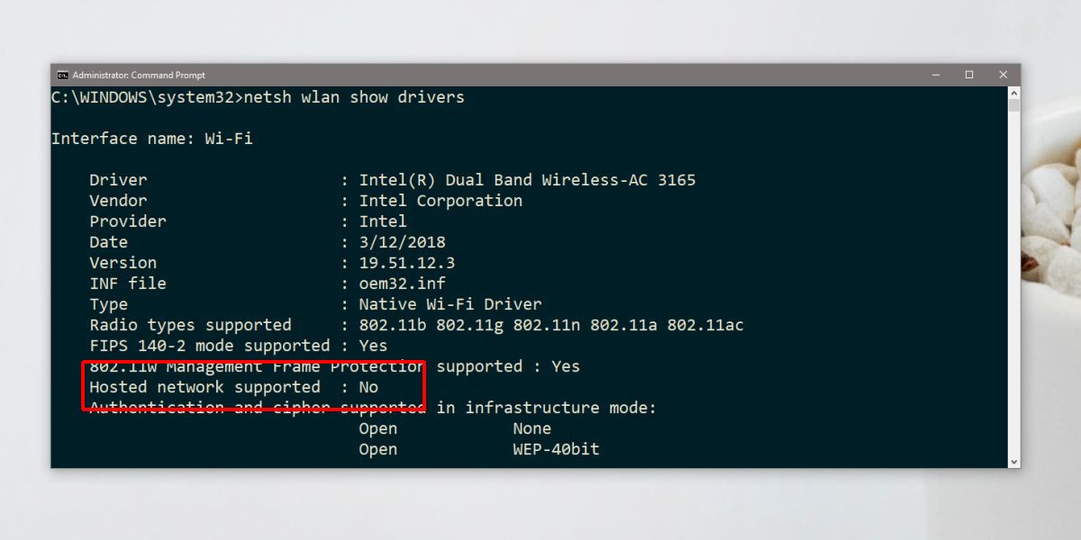 To Fix No Hosted Network Support Wlan Windows 10